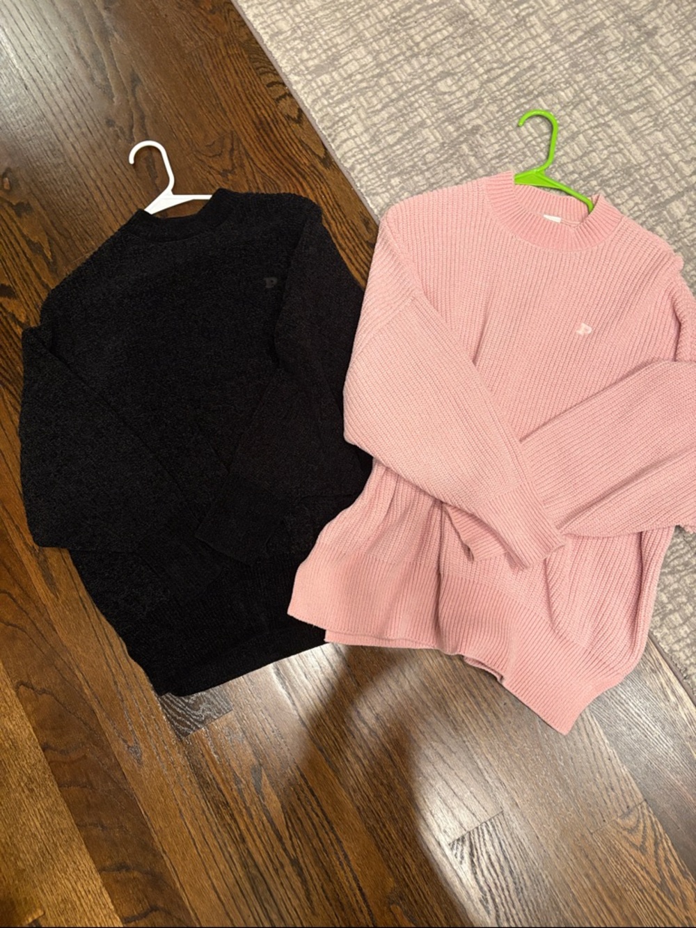 Set of 2 Victoria Secret PINK Chenille Sweaters- XS